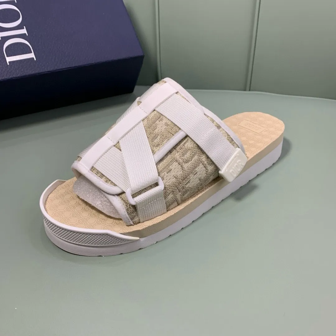 Factory price: 280💰 Dior men's counters are selling sandals at the same time ✔️Imported brand printing/selected high-quality calfskin, highlighting high-end elegance, exquisite workmanship, soles: original soles specially provided by the original factory, hot-selling physical products🔥Normal size: 38-44, customized 45